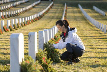 Veterans And Wreathes